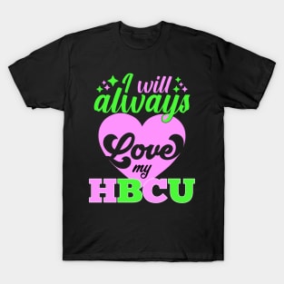 HBCU Grad Alum Pink and Green T-Shirt